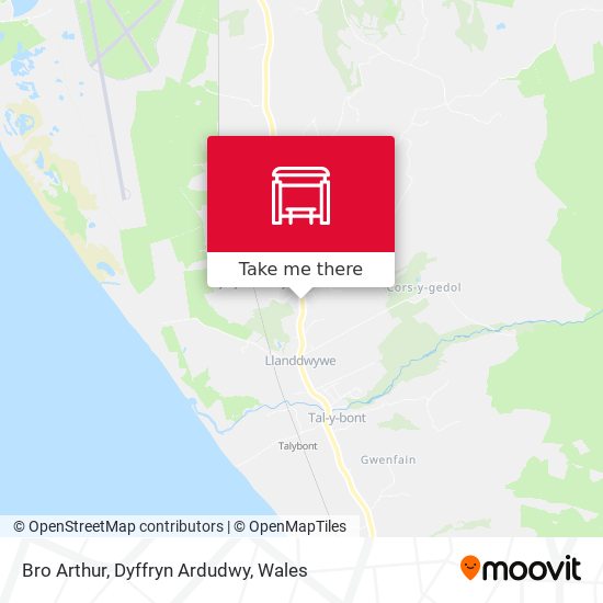 Bro Arthur, Dyffryn Ardudwy map