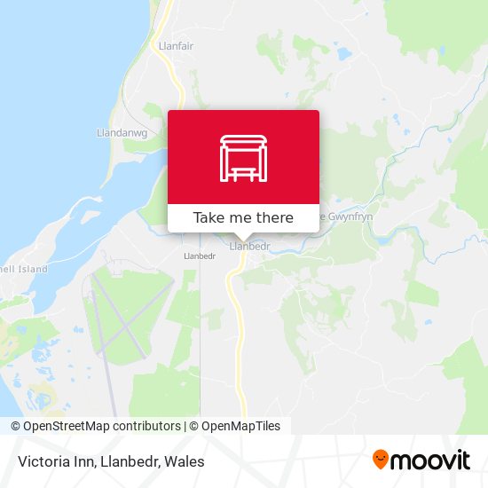 Victoria Inn, Llanbedr map