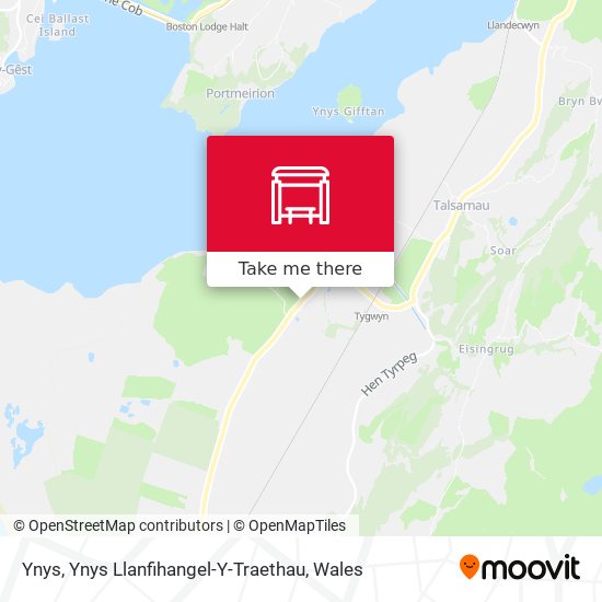 Ynys, Ynys Llanfihangel-Y-Traethau map
