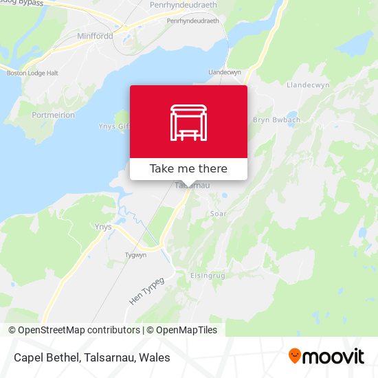Capel Bethel, Talsarnau map