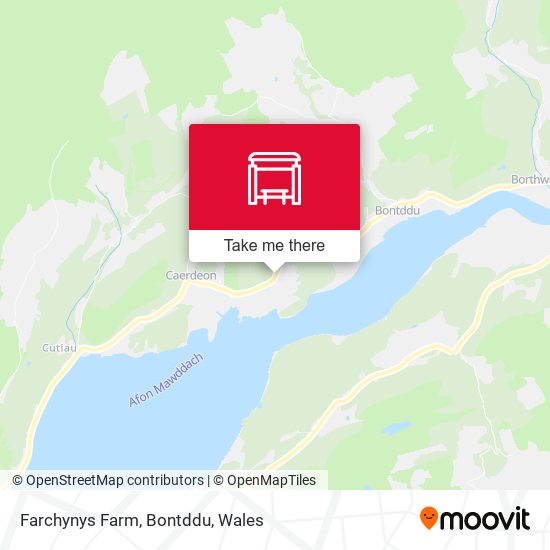 Farchynys Farm, Bontddu map