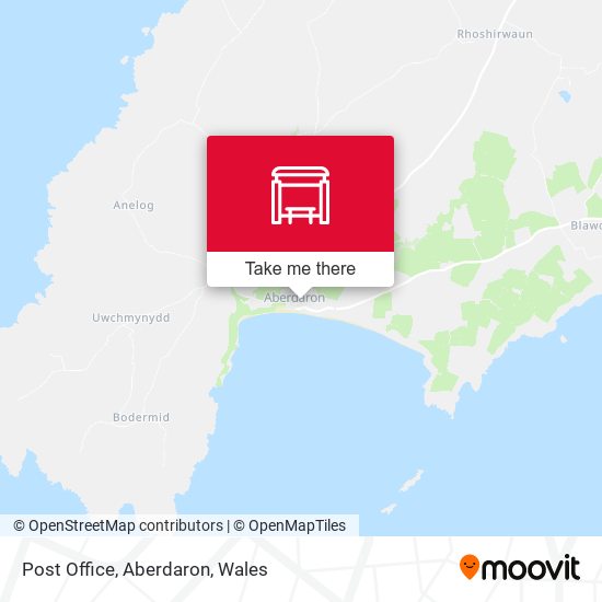 Post Office, Aberdaron map