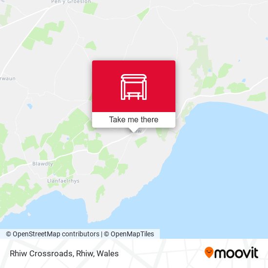 Rhiw Crossroads, Rhiw map