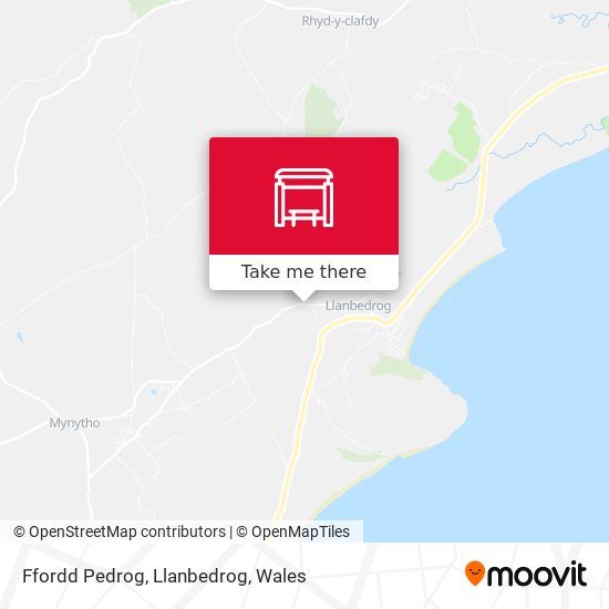 Ffordd Pedrog, Llanbedrog map