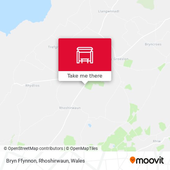 Bryn Ffynnon, Rhoshirwaun map