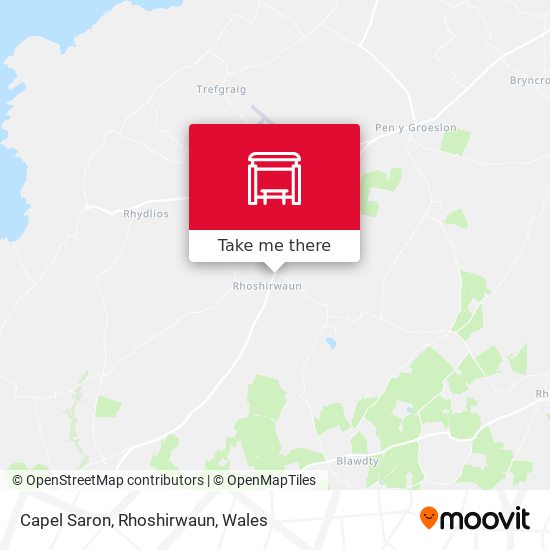 Capel Saron, Rhoshirwaun map