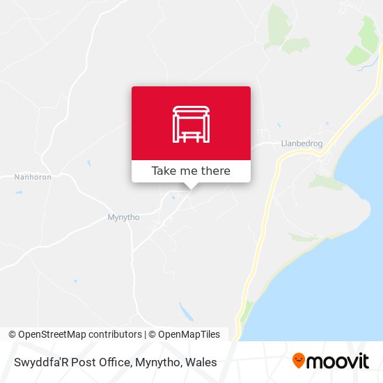 Swyddfa'R Post Office, Mynytho map