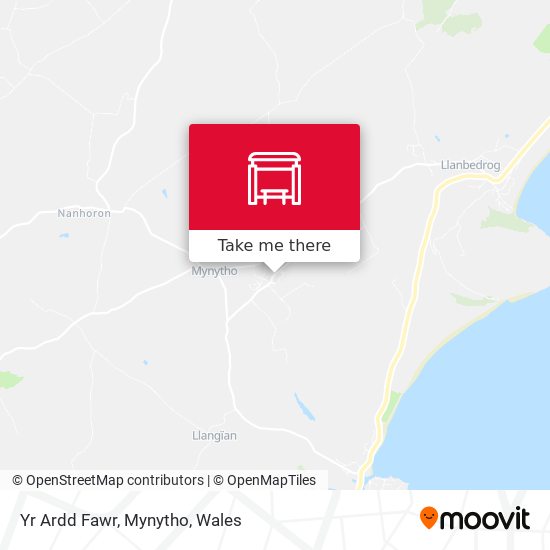 Yr Ardd Fawr, Mynytho map