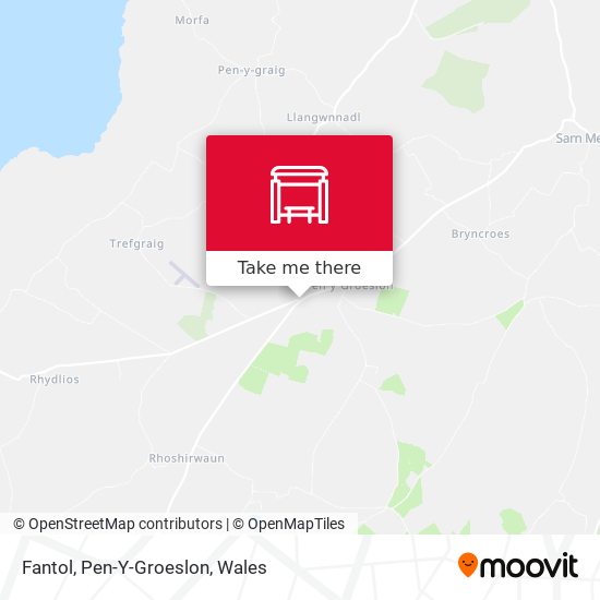 Fantol, Pen-Y-Groeslon map