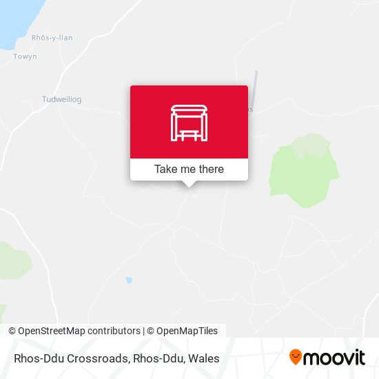 Rhos-Ddu Crossroads, Rhos-Ddu map