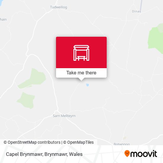 Capel Brynmawr, Brynmawr map
