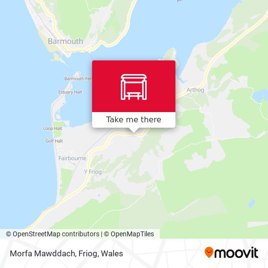 Morfa Mawddach, Friog map