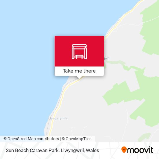 Sun Beach Caravan Park, Llwyngwril map