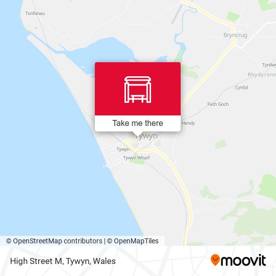 High Street M, Tywyn map