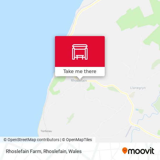 Rhoslefain Farm, Rhoslefain map