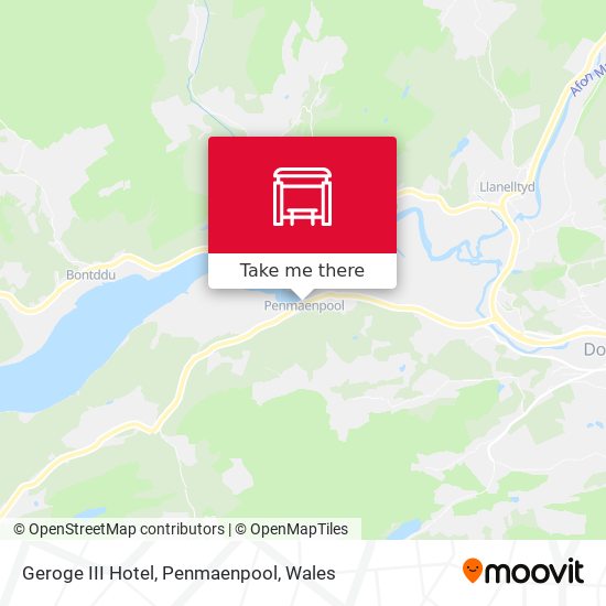 Geroge III Hotel, Penmaenpool map