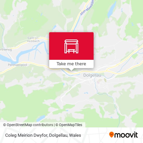 Coleg Meirion Dwyfor, Dolgellau map