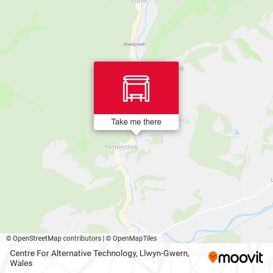 Centre For Alternative Technology, Llwyn-Gwern map