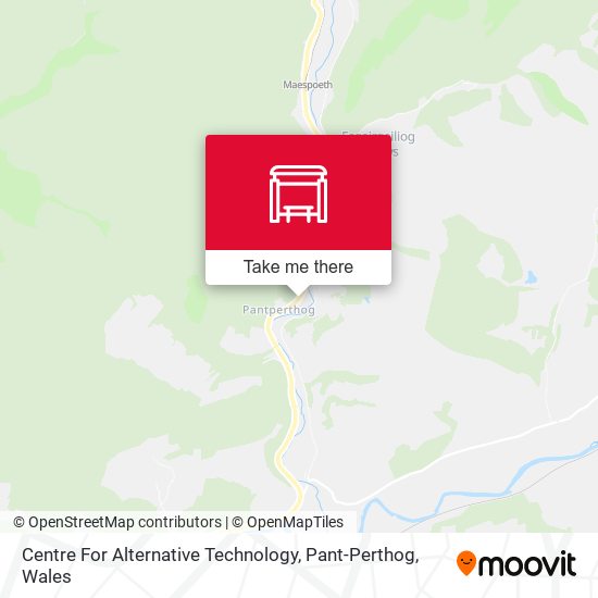 Centre For Alternative Technology, Pant-Perthog map