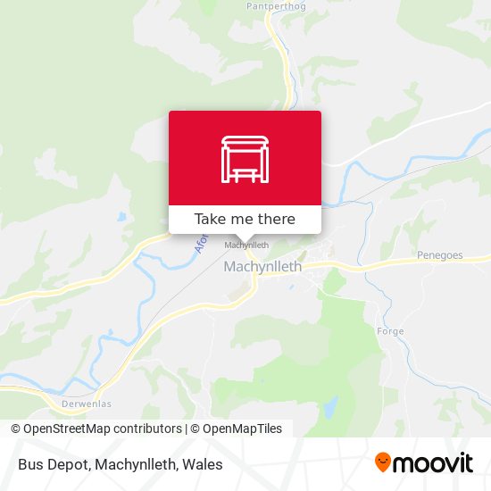Bus Depot, Machynlleth map