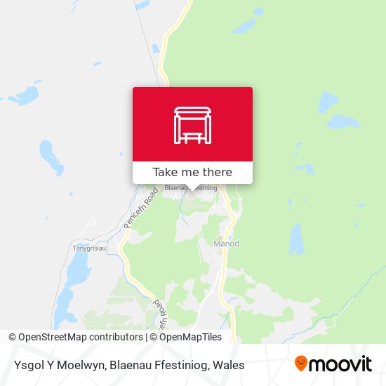 Ysgol Y Moelwyn, Blaenau Ffestiniog map