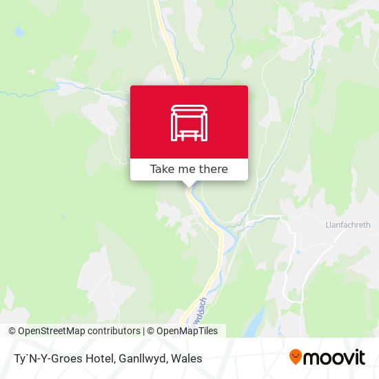 Ty`N-Y-Groes Hotel, Ganllwyd map