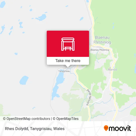 Rhes Dolydd, Tanygrisiau map