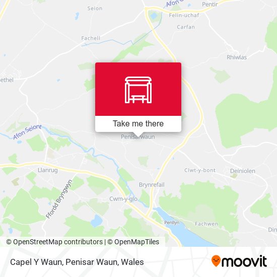Capel Y Waun, Penisar Waun map
