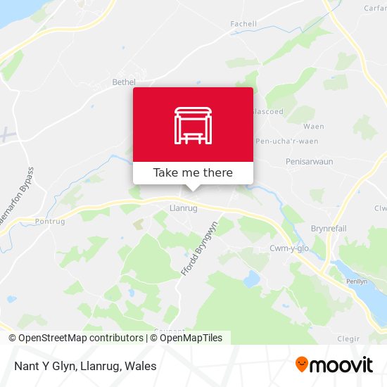 Nant Y Glyn, Llanrug map