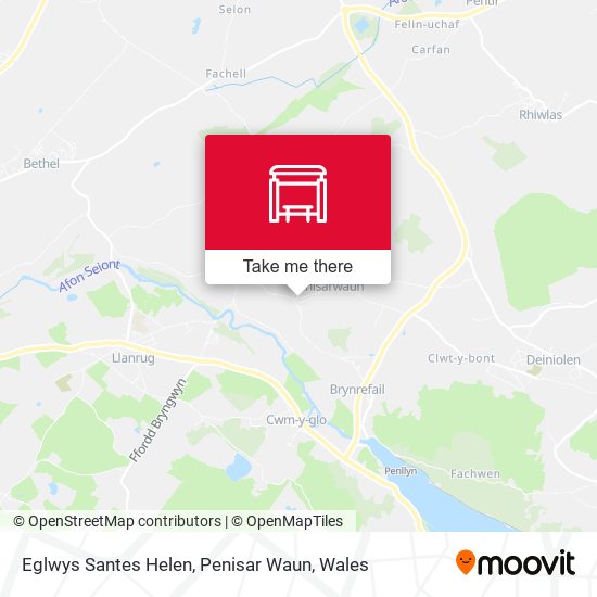 Eglwys Santes Helen, Penisar Waun map