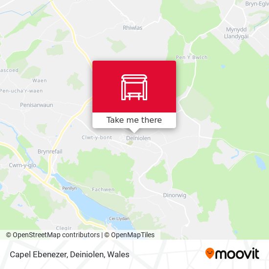 Capel Ebenezer, Deiniolen map