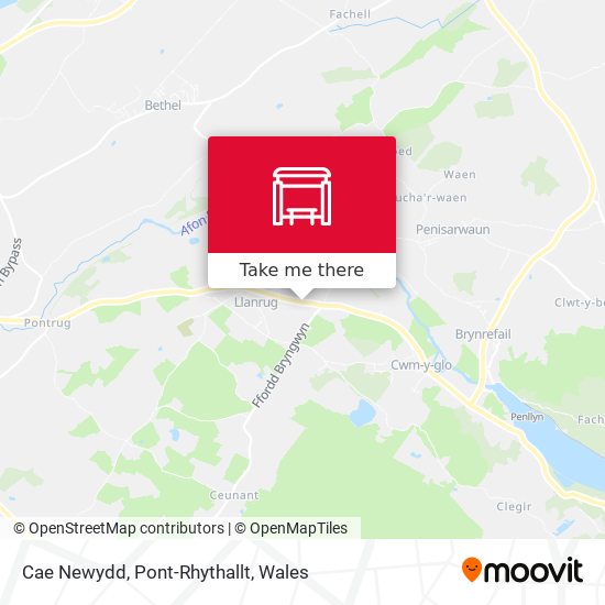 Cae Newydd, Pont-Rhythallt map