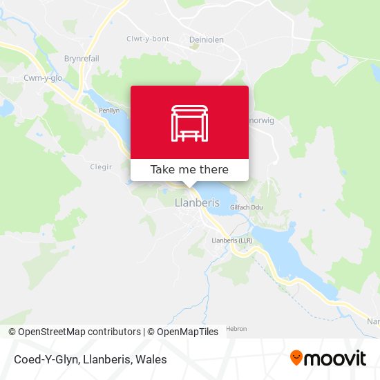 Coed-Y-Glyn, Llanberis map