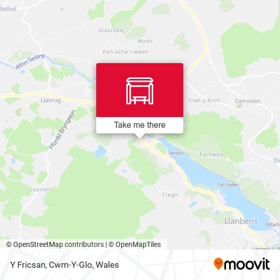 Y Fricsan, Cwm-Y-Glo map