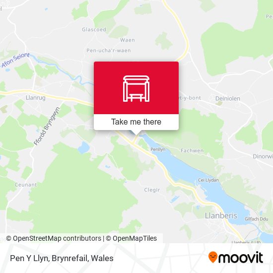 Pen Y Llyn, Brynrefail map