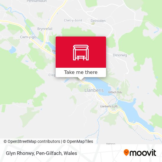 Glyn Rhonwy, Pen-Gilfach map