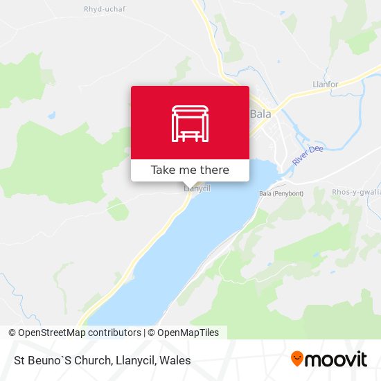 St Beuno`S Church, Llanycil map