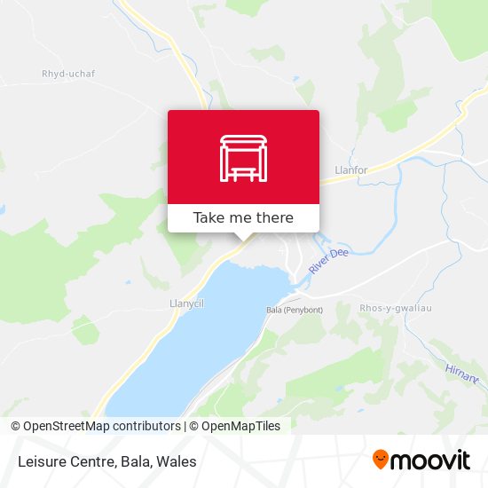 Leisure Centre, Bala map