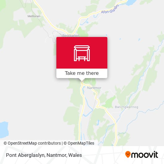 Pont Aberglaslyn, Nantmor map