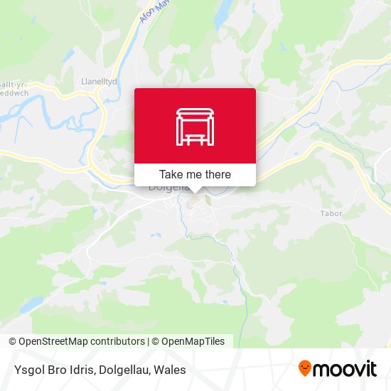 Ysgol Bro Idris, Dolgellau map