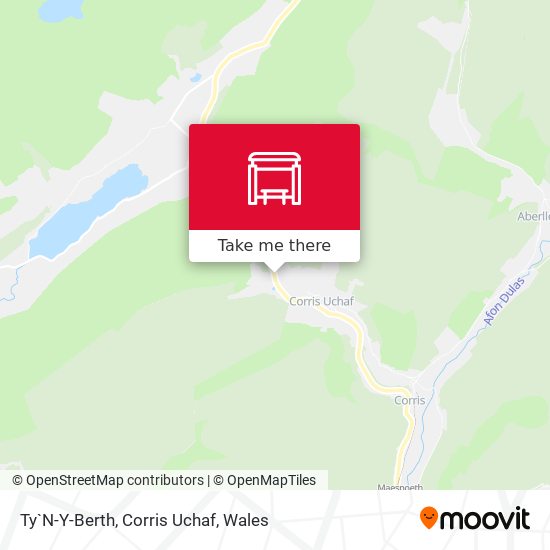 Ty`N-Y-Berth, Corris Uchaf map