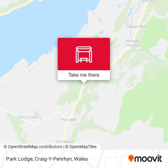 Park Lodge, Craig-Y-Penrhyn map