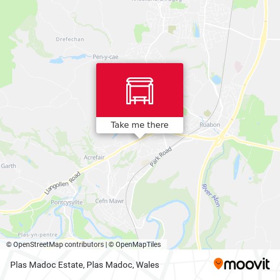 Plas Madoc Estate, Plas Madoc map