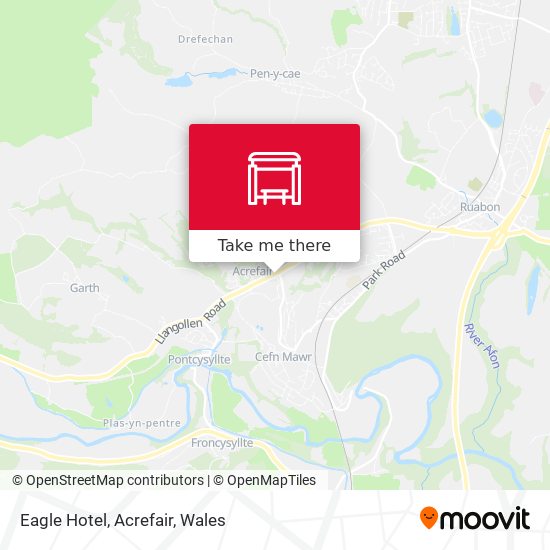Eagle Hotel, Acrefair map
