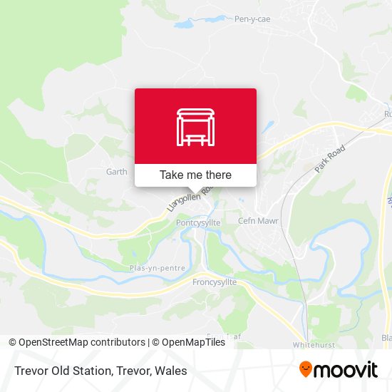 Trevor Old Station, Trevor map