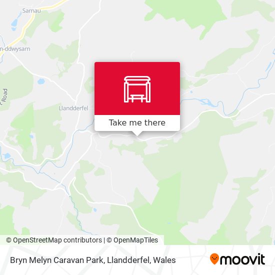 Bryn Melyn Caravan Park, Llandderfel map