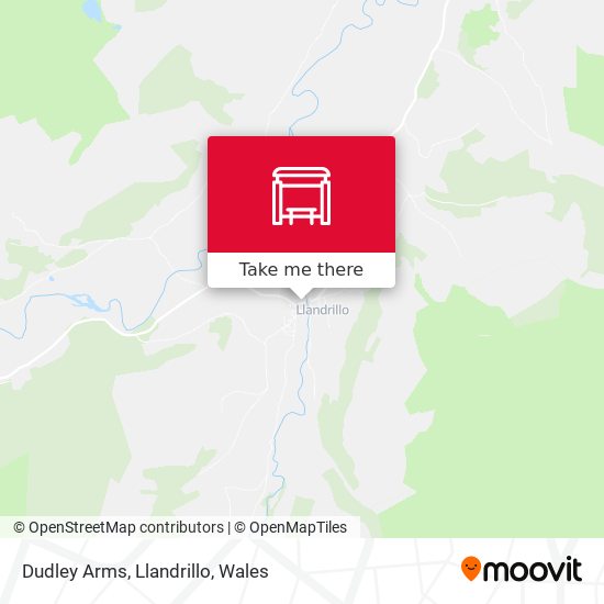 Dudley Arms, Llandrillo map