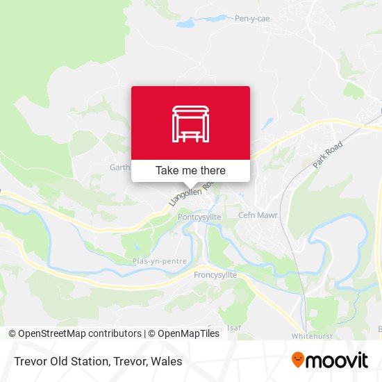 Trevor Old Station, Trevor map