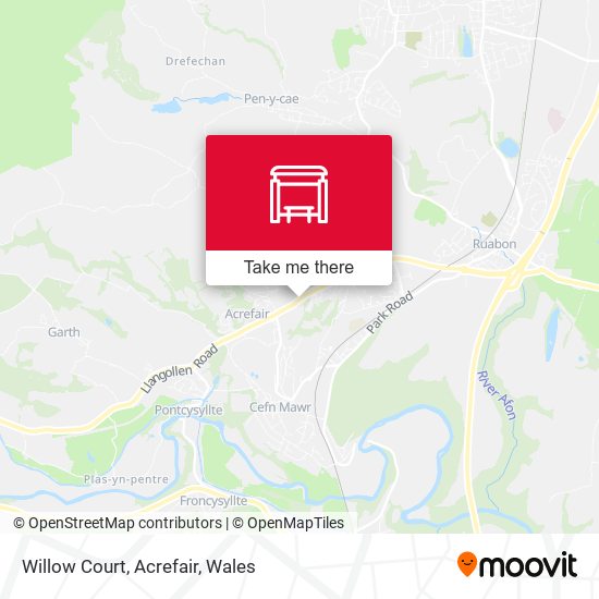 Willow Court, Acrefair map