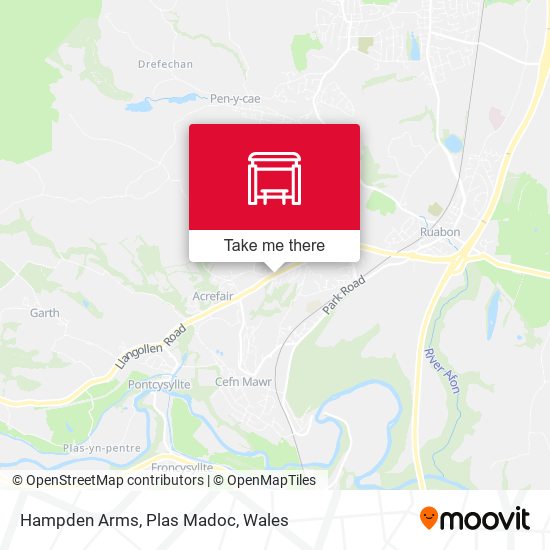 Hampden Arms, Plas Madoc map